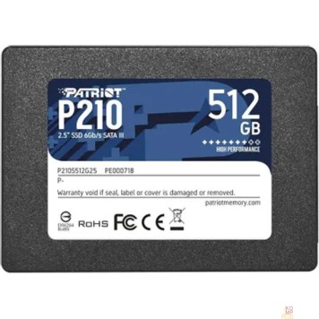 носитель информации Patriot SSD 512Gb P210 P210S512G25 {SATA 3.0}
