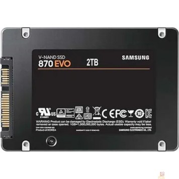 накопитель Samsung SSD 2Tb 870 EVO Series MZ-77E2T0BW {SATA3.0, 7mm, MGX V-NAND}-2