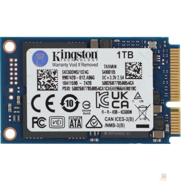 накопитель Kingston SSD 1Tb KC600 Series SKC600MS/1024G mSATA