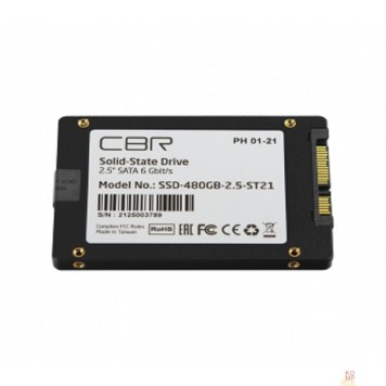 накопитель CBR SSD-480GB-2.5-ST21, Внутренний SSD-накопитель, серия 
