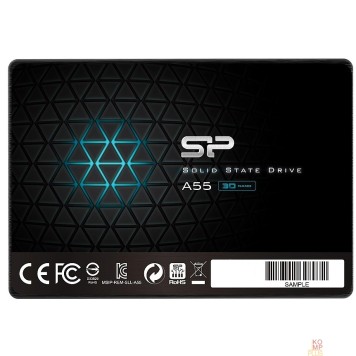 накопитель Silicon Power SSD 128Gb A55 SP128GBSS3A55S25 {SATA3.0, 7mm}