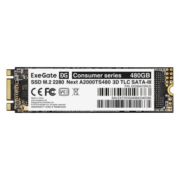носитель информации ExeGate SSD M.2 480GB Next EX280470RUS-1