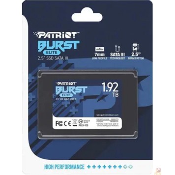 носитель информации Накопитель SSD Patriot SATA III 1920Gb PBE192TS25SSDR Burst Elite 2.5