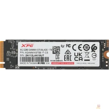 накопитель SSD жесткий диск M.2 2280 1TB AGAMMIXS70B-1T-CS ADATA-1