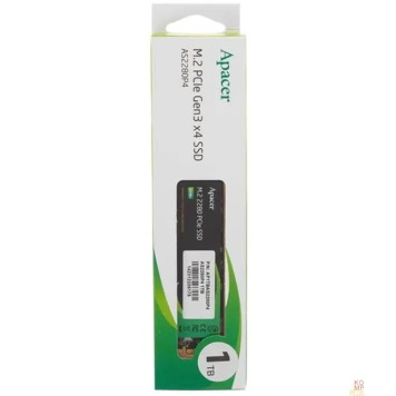 накопитель M.2 2280 1TB Apacer AS2280P4 Client SSD AP1TBAS2280P4-1 PCIe Gen3x4 with NVMe, 3000/2000, IOPS 215/390K, MTBF 1.5M, 3D TLC, 800TBW, 0,73DWPD, RTL (918253)-2