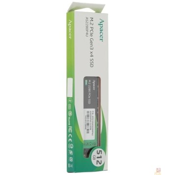 накопитель M.2 2280 512GB Apacer AS2280P4U Client SSD AP512GAS2280P4U-1 PCIe Gen3x4 with NVMe-2