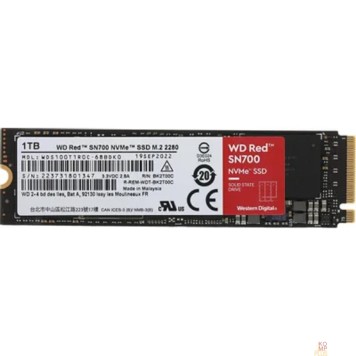накопитель Твердотельный накопитель SSD WD Red SN700 NVMe WDS100T1R0C 1ТБ M2.2280 NVMe PCIe Gen3 8Gb/s