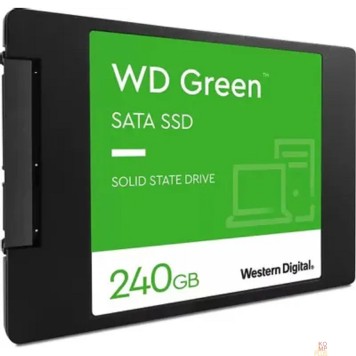 накопитель WD SSD GREEN 240Gb SATA3 2,5”/7мм WDS240G3G0A (аналог WDS240G2G0A), 1 year-1
