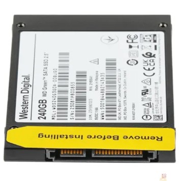 накопитель WD SSD GREEN 240Gb SATA3 2,5”/7мм WDS240G3G0A (аналог WDS240G2G0A), 1 year-2