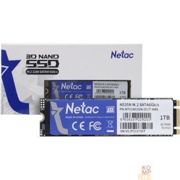носитель информации Накопитель SSD Netac SATA III 1Tb NT01N535N-001T-N8X N535N M.2 2280