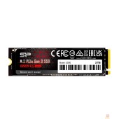 накопитель Silicon Power SSD M.2 1TB UD80, M.2 2280, PCI-E 3x4, R/W - 3400/3000 MB/s SP01KGBP34UD8005