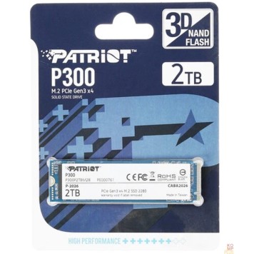 носитель информации Накопитель SSD Patriot PCI-E x4 2Tb P300P2TBM28 P300 M.2 2280-2