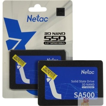 носитель информации Накопитель SSD Netac SATA III 240Gb NT01SA500-240-S3X SA500 2.5