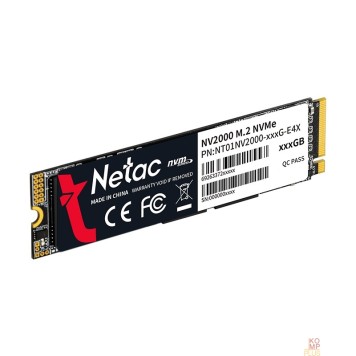 носитель информации Накопитель SSD Netac PCI-E 3.0 512Gb NT01NV2000-512-E4X NV2000 M.2 2280-2