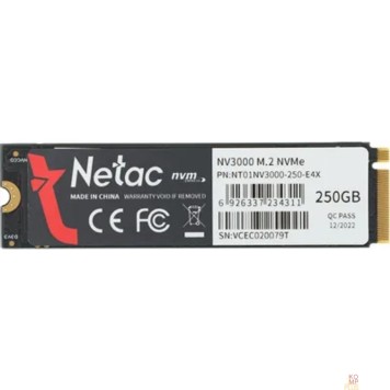 носитель информации Накопитель SSD Netaс 250Gb NV3000 M2 PCI-E NVME (NT01NV3000-250-E4X)-2