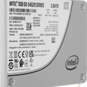накопитель Intel SSD D3-S4520 Series, 3.84TB, 2.5