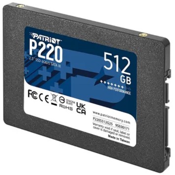 носитель информации Patriot SSD 512Gb P220 P220S512G25 SATA 3.0-1