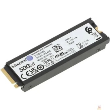 накопитель Kingston SSD Fury Renegade, 500GB, M.2 22x80mm, NVMe, PCIe 4.0 x4, 3D TLC, SFYRSK/500G-2