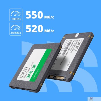 накопитель CBR SSD-960GB-2.5-LT22, Внутренний SSD-накопитель, серия 