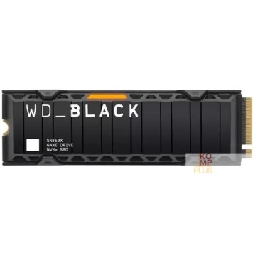 накопитель Твердотельный накопитель/ WD SSD Black SN850X, 2.0TB, M.2(22x80mm), NVMe, PCIe 4.0 x4, 3D TLC, R/W 7300/6600MB/s, IOPs 1 200 000/1 100 000, TBW 1200, DWPD 0.3, with Heat Spreader (12 мес.)-1
