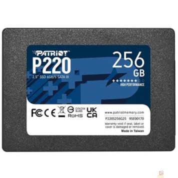 носитель информации Patriot SSD 256Gb P220 P220S256G25 {SATA 3.0}