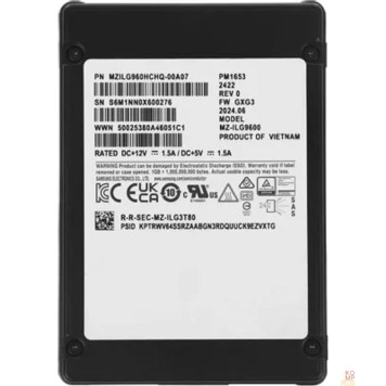 накопитель Samsung SSD 960GB PM1653, 2.5