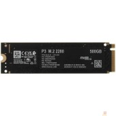 накопитель SSD M.2 Crucial 500Gb P3 <CT500P3SSD8> (PCI-E 3.0 x4, up to 3500/1900MBs, 3D NAND, NVMe, 110TBW, 22х80mm)