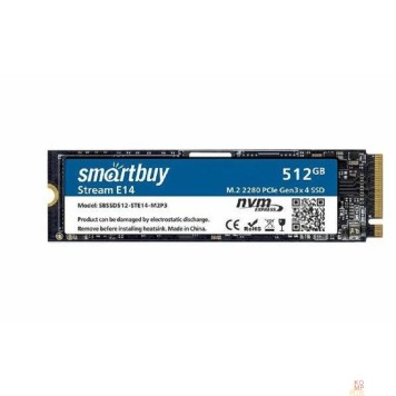 накопитель Smartbuy M.2 SSD 512Gb Stream E14 SBSSD512-STE14-M2P3 NVMe PCIe3 