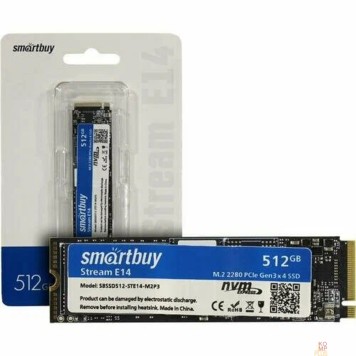 накопитель Smartbuy M.2 SSD 512Gb Stream E14 SBSSD512-STE14-M2P3 NVMe PCIe3 -1