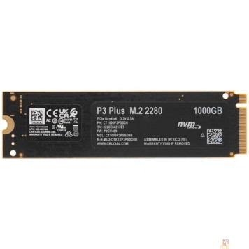 накопитель Crucial SSD 1000GB P3 Plus CT1000P3PSSD8 M.2 2280 PCIe NVMe 4.0 x4-1