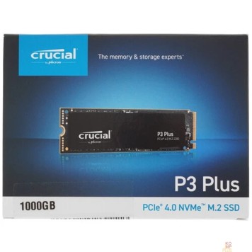 накопитель Crucial SSD 1000GB P3 Plus CT1000P3PSSD8 M.2 2280 PCIe NVMe 4.0 x4-2