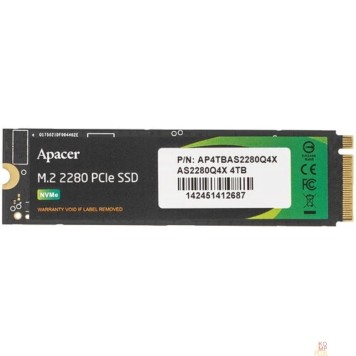 накопитель SSD Apacer M.2 2280 4TB AS2280Q4X Client SSD AP4TBAS2280Q4X-1