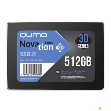 накопитель QUMO SSD 512GB QM Novation Q3DT-512GHHY {SATA3.0}