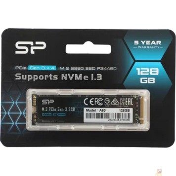 накопитель Silicon Power SSD 128Gb M.2 A60 SP128GBP34A60M28-2