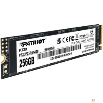 носитель информации Patriot SSD PCIe 3.0 x4 256GB P320P256GM28 P320 M.2 2280-2