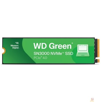 накопитель WD SSD 500GB WD Green SN3000, PCI-E 4.0 x4 M.2 2280, R/W - 5000/4100 MB/s