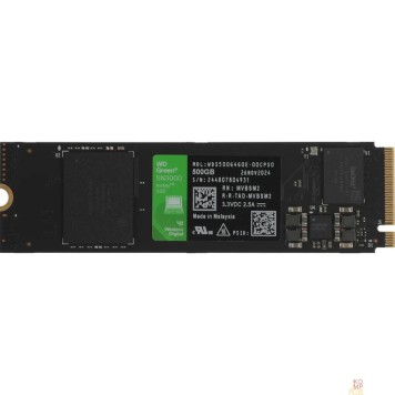 накопитель WD SSD 500GB WD Green SN3000, PCI-E 4.0 x4 M.2 2280, R/W - 5000/4100 MB/s-2