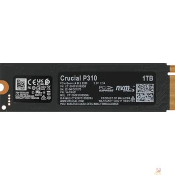накопитель SSD Crucial P310 1TB PCIe Gen4 NVMe 2280 M.2 SSD CT1000P310SSD8 -1