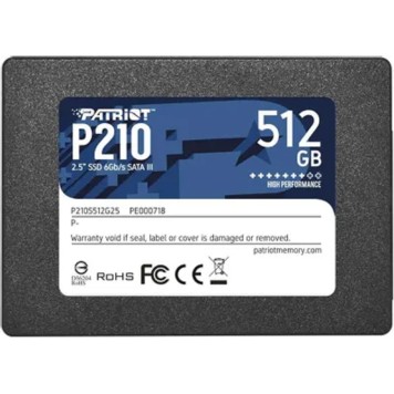 носитель информации Patriot SSD 512Gb P210 P210S512G25 SATA 3.0