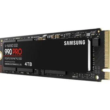 накопитель Samsung SSD 4TB 990 PRO PCIe Gen 4.0 x4 NVMe 2.0 V-NAND TLC MZ-V9P4T0BW-2