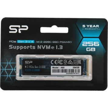 накопитель Silicon Power SSD M.2 256Gb A60 SP256GBP34A60M28-2