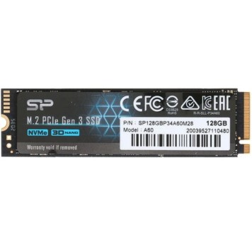 накопитель Silicon Power SSD 128Gb M.2 A60 SP128GBP34A60M28