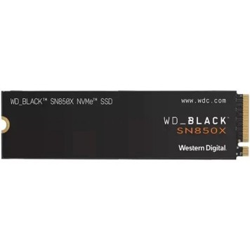 накопитель WD SSD Black SN850X, 2.0TB, M.2(22x80mm), NVMe, PCIe 4.0 x4, 3D TLC, WDS200T2X0E