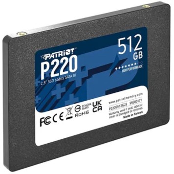 носитель информации Patriot SSD 512Gb P220 P220S512G25 SATA 3.0-2