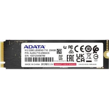 накопитель A-DATA SSD 256GB LEGEND 710 M.2 2280 ALEG-710-256GCS PCIe Gen3x4 with NVMe
