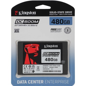 накопитель Kingston SSD DC600M, 480GB, 2.5