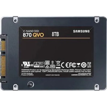 накопитель Samsung SSD 8TB 870 QVO MZ-77Q8T0BW V-NAND 4-bit MLC, MKX, 2.5