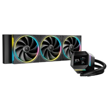Вентилятор СЖО Deepcool  LM360 ARGB Soc-AM5/AM4/1200/1700/1851 черный 4-pin 19-36dB Al LCD 250W 1729gr Ret (R-LM360-BKDMMC-1)