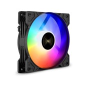 Вентиляторы Exegate EX295965RUS Вентилятор 12В DC с подсветкой ExeGate EX12025HM3PM.FRGB.5CS (120x120x25 мм, Hydraulic bearing (гидродинамический), 3pin+Molex, FRGB подсветка, 24dBA)