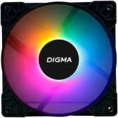 Вентиляторы Eurocase Вентилятор Digma DFAN-FRGB1 RGB 120мм черный 3-pin 4-pin (Molex)Ret